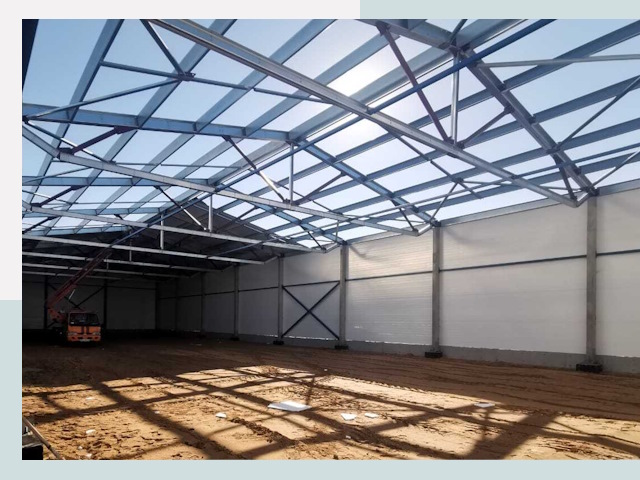 Строительство сенохранилищ в Нурлате