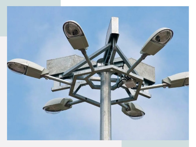 Монтаж осветительных мачт в Нурлате