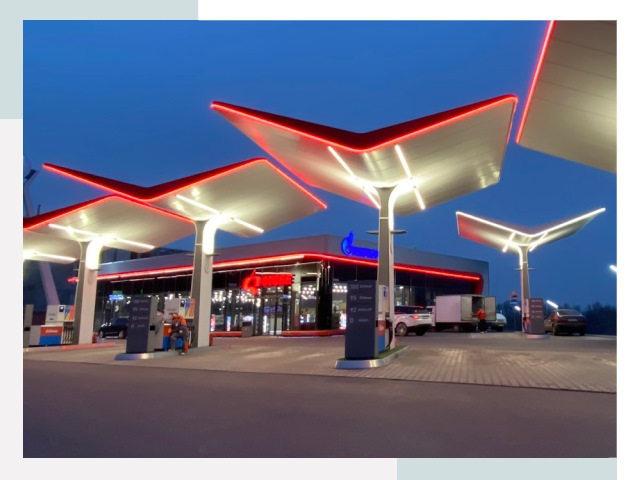 Навесы для АЗС в Нурлате