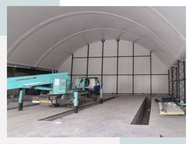 Внутреннее оснащение ангаров в Нурлате