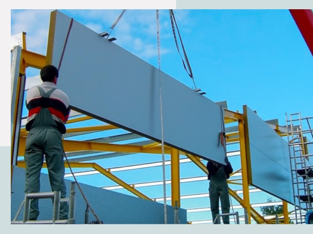 Монтаж сэндвич-панелей в Нурлате от 626 руб.