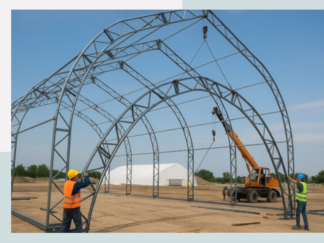 Монтаж ангаров в Нурлате от 626 руб. - Надежно и быстро